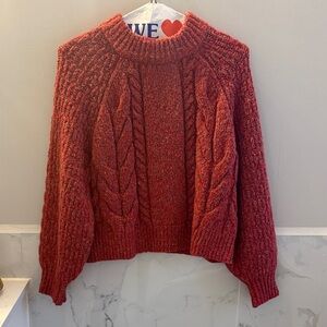 Universal Thread Red Cable Knit Sweater